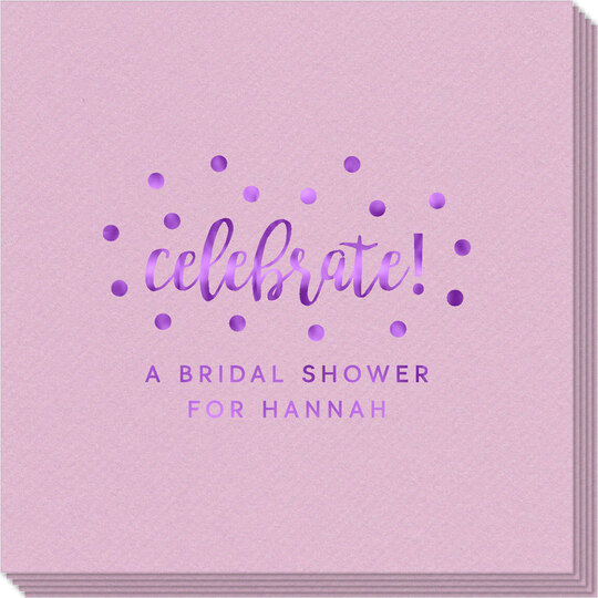 Confetti Dots Celebrate Linen Like Napkins